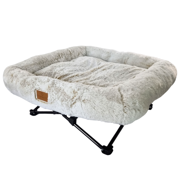 Katzenbett Fluffy - Schneeweiß - 76 x 76 x 13 cm